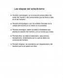 Las etapas del eclecticismo