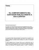 El comportamiento del contador público frente a sus clientes