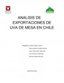 Analisis de exportaciones de uva de mesa en Chile