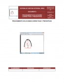 PROCEDIMIENTO DE ACCIONES CORRECTIVAS Y PREVENTIVAS