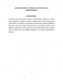¿En qué consiste la teoría de los costos en la microeconomía?