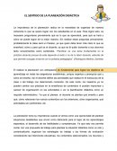 EL SENTIDO DE LA PLANEACIÓN DIDÁCTICA