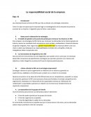La responsabilidad social de la empresa.