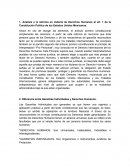Analisis a la reforma en materia de Derechos Humanos al art. 1 de la Constitución Política de los Estados Unidos Mexicanos.