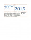 El lider en la organización actual