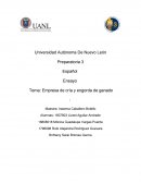 Empresa de cría y engorda de ganado
