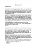 Etica y Moral. Los valores