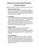 Introducción al Conocimiento Proyectual 1: Dimensión y Escala.