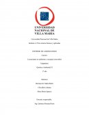 Informe de laboratorio. Tipos de reacciones químicas y señales
