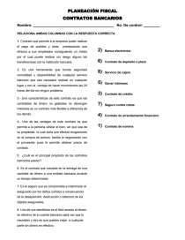 PLANEACIÓN FISCAL CONTRATOS BANCARIOS. Página 1