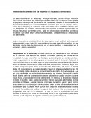 Análisis de documental Don Ca respecto a la igualdad y democracia.