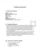 Informe psicopedagogico. Motivo de consulta: Dificultad en la lectura.