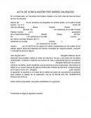 Acta de conciliación por daños causados