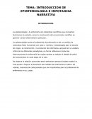 INTRODUCCION DE EPISTEMIOLOGIA E IMPOTANCIA NARRATIVA