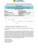 ESPECIALIZACION EN GESTIÓN Y DIRECCIÓN DE PROYECTOS