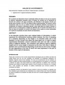 ANALISIS DE UN EXPERIMENTO.