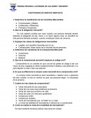 CUESTIONARIO DE DERECHO MERCANTIL. Determine la clasificación de los Contratos Mercantiles