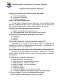 CUESTIONARIO DE DERECHO MERCANTIL. Determine la clasificación de los Contratos Mercantiles