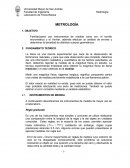 Metrologia. INSTRUMENTOS DE MEDIDA