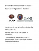 Aplicación de estilos predefinidos y definidos por el usuario, así como la utilización de plantilla predefinida