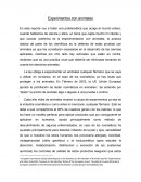 Experimentos con animales.