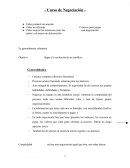 Curso de Negociación.
