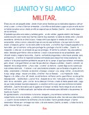 JUANITO Y SU AMIGO MILITAR.