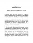 Ensayos Libro II Michel de Montaigne Capítulo 1: “De la inconstancia de nuestras acciones.”