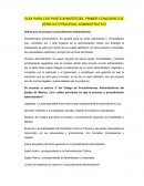 GUÍA PARA LOS PARTICIPANTES DEL PRIMER CONCURSO DE DERECHO PROCESAL ADMINISTRATIVO