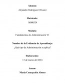 Que tipo de administracion se aplica