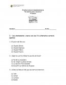 Prueba "Un ladrón entre nosotros"