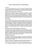 ENSAYO LA TEORIA MATEMATICA DE LA ADMINISTRACION