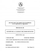 GESTIÓN DE LA CALIDAD Y RECURSOS HUMANOS