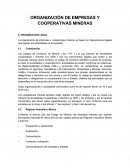 ORGANIZACIÓN DE EMPRESAS Y COOPERATIVAS MINERAS