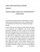 ENSAYO SOBRE VIDEOS DEL CONFERENCISTA YOKOI KENJI.