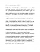 DISCRIMINACION EN PLENO SIGLO XXI