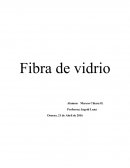 Fibra de vidrio es una hebra con un diámetro muy delgado