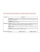 ESTRATEGIA GLOBAL DE MEJORA.PLANEACION