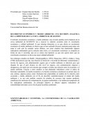 RECIMIENTO ECONÓMICO Y MEDIO AMBIENTE: UNA REVISIÓN ANALÍTICA DE LA HIPÓTESIS DE LA CURVA AMBIENTAL DE KUZNET