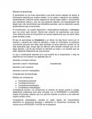 Métodos de aprendizaje.