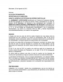 DERECHO DE PETICIÓN EN INTERES PARTICULAR.