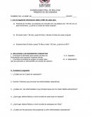 Examen bimestral de biologia.