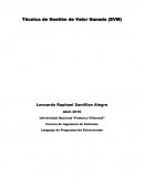 Tecnica del analisis del valor ganado.