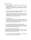 Variacion Lingüística.