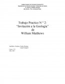 Invitación a la geología de William Matthews