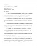 Carta petición a presidente municipal