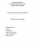 Aspectos Bioéticos y Legales de la Enfermería - Acerca de la etica y la moral