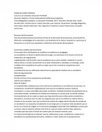 DIARIO DE DOBLE ENTRADA LA EDUCACION PROHIBIDA LA PELICULA. Página 1