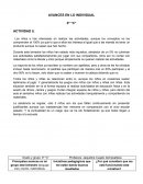 AVANCES EN LO INDIVIDUAL.