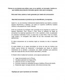 Piense en un producto que utiliza y que, en su opinión, es innovador.